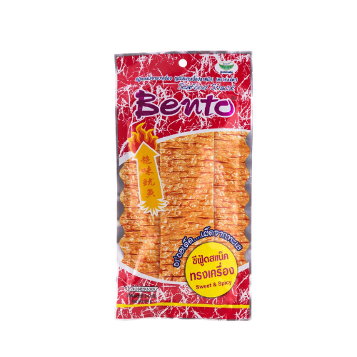 Snack mực tẩm gia vị cay ngọt Bento 4g
